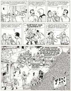 Tibet | Chick Bill, Les déserteurs, planche originale Ã  l’encre de chine parue dans le journal Tintin. Dimen… | Septimus