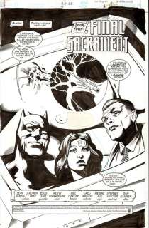 Original Comic Art By Jesus Saiz And Keith Champagne | DC Comics  - JLA: Black Baptism #4: Final Sacrament Page 1  - Signed  - (2001) | Catawiki