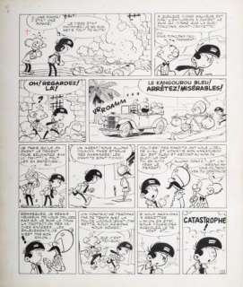 Greg, Michel (1931-1999) | Planche originale encre de chine Toutsy et le Mystère de Sainte Cassette Planche N°14 Planche publié… | Stanley’s Auction