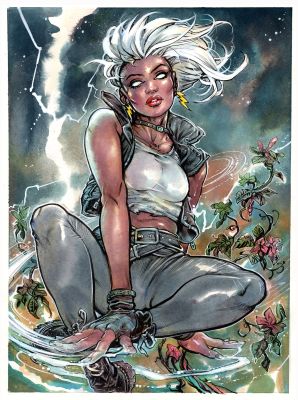 Ryan Kelly - STORM of the X-Men 9X12 inch color sketch by Ryan Kelly!