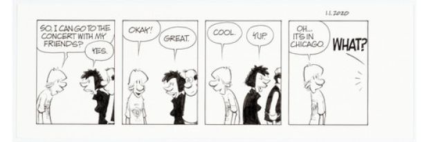 Zits Daily Comic Strip Original Art for 1-1-2020, Jerry Scott and Jim Borgman | eBay US (Buy It Now)