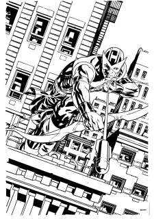 Mike McKone - 1St Appearance of Hawkeye Original Comic Artwork New Cover - Tales of Suspense #57