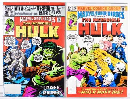 2PC Marvel Super Heroes #96 #105 Cover Color Guide | Bruneau & Co. Auctioneers