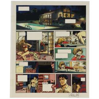 Jean-Charles Kraehn (Né En 1955) | Gil Saint André, Tome 1 Bleu plus film noir de la planche n°5, La première page où apparaît le héros... | HVMC