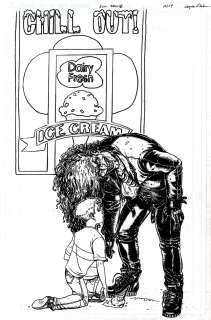 Joyce Chin - Evil Ernie #5 Cover (Evil Ernie Eyeballs a Kid‘s Ice Cream Cone!) 2014