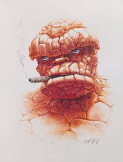 Dave Aikins - Huge! 18X24 Ben Grimm - the Thing