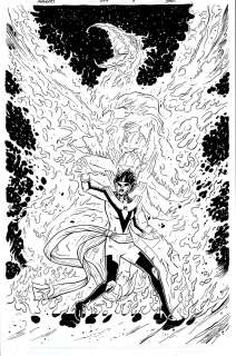 Brent Schoonover | Avengers #674 Cover (The Wasp Gets Phoenix Powers To Save the Avengers!) 2017 | Romitaman