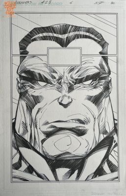 Walt Simonson Scott Hanna | Avengers 28 Pg 6 Splash (Marvel, 2012) | Will’s Comic Art Page