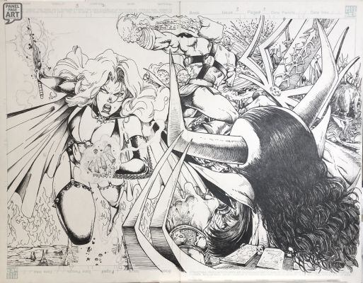 Steven Hughes | Lady Death 1 Reckoning - Issue 3 - Dps | Panel Page Art