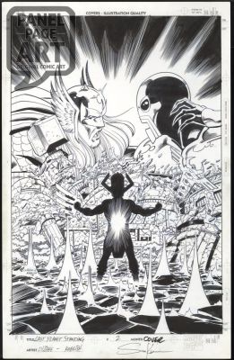 Pat Olliffe | Last Planet Standing 2 Cover | Panel Page Art