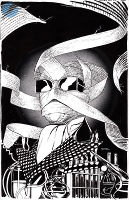 Ryan Sook | The Invisible Man Issue 4 Page Cover | Felix Comic Art