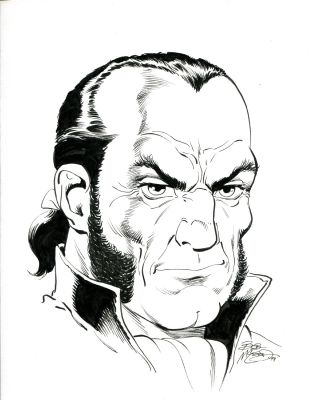 Bob McLeod | Bob McLeod - Sebastian Shaw in Ink - Signed | Anthony’s Comic Book Art