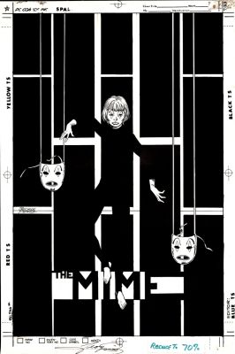 George Perez | The Mime #1 Cover (Wild Looking Vintage All Perez Unpublished Cover (1980S) | Romitaman