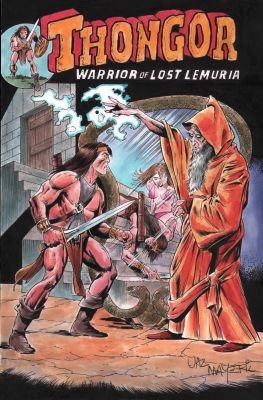 Val Mayerik | Thongor #25 Color Cover Re-Creation Art - Signed | Anthony’s Comic Book Art