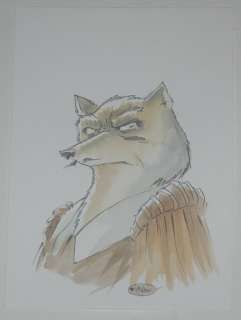 Masbou, Jean-Luc - Original watercolour - Don Lope (from the De Cape et de Crocs series) | Catawiki