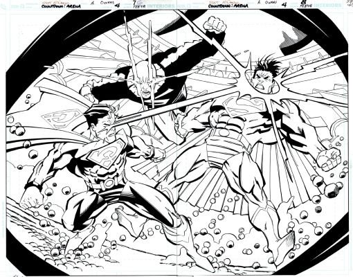 Scott McDaniel Andy Owens - Countdown: Arena #4 Dps 7-8 (Superman Battles 2 Other Supermans! Wowza!) 2007