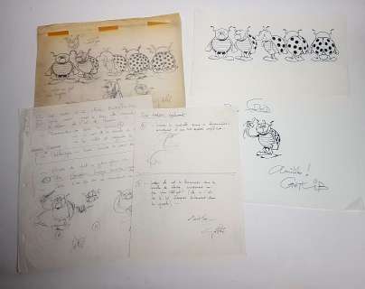 GOTLIB Marcel Travail de studio annoté et corrigé par l’auteur pour un dessin [...] | Vermot et Associés