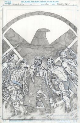 Netho Diaz | Captain America Issue 08 Page Variant Cover | ComiConArt