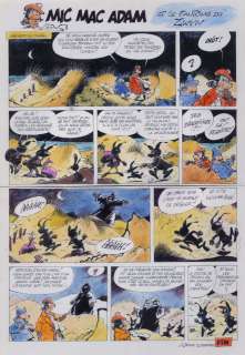 André Benn (Né En 1950) | Mic Mac Adam et le Fantôme du Zwym - planche originale, 1980 | Fauve Paris