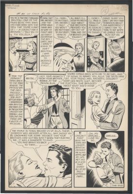 Fred Guardineer | Golden Age Great Guardineer Romance Art - Lush Inks - Lovers Re-Unite For Happy Ending Issue Dream Book of Love # 2 Page 7 | Koch Comic Art