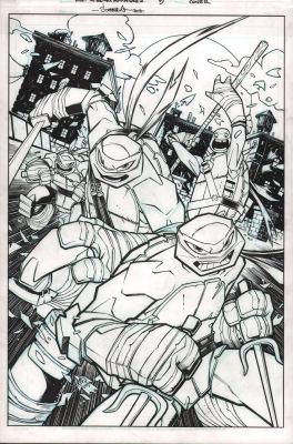 Jon Sommariva | Teenage Mutant Ninja Turtles: Amazing Adventures #5 Cover Art - Signed - 2015 | Anthony’s Comic Book Art