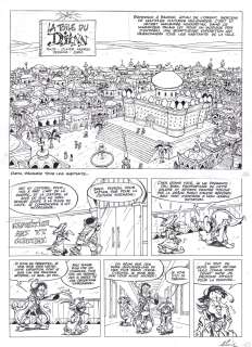 Dufau Elric | Planche originale 1 Iznogoud La toile du Djinn Album Moi Calife | Galerie Napoléon