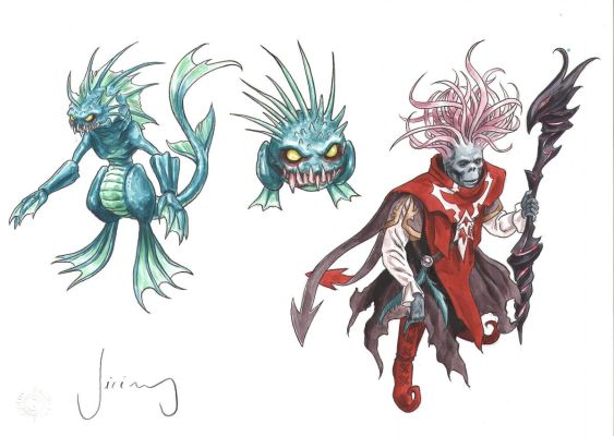 Jeremy | Illustration couleur de Sharlaquinn et de créatures , personnages de VESPER par JEREMY | Galerie Napoléon