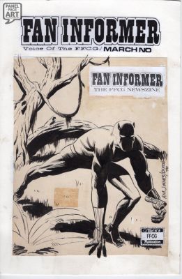 Arvell Jones | Black Panther Newszine Cover | Panel Page Art