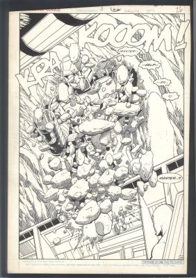 Kevin Maguire Al Gordon | Kevin Maguire Full Page Splash From Justice Leage International Issue Justice League International # 11 Page 19 | Koch Comic Art