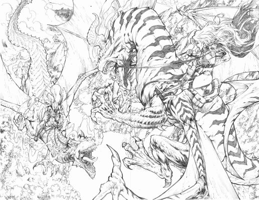 Diego Bernard | Lady Death: Diabolical Harvest Issue 22 Page 04 And 05 | ComiConArt