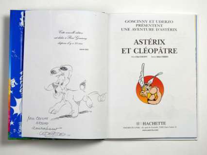 Uderzo Albert Asterix... | UDERZO Albert Asterix Rare dédicace représentant... | Vermot et Associés