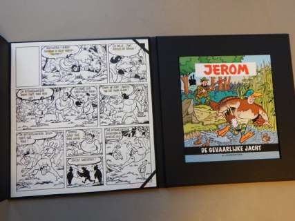 Vandersteen, Willy / De Rop, Eduard - Jerom - De Gevaarlijke Jacht - Originele pagina + luxe album - (1966/2011) | Catawiki