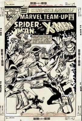 Dave Cockrum - Marvel Team-Up Annual #1 Cover (Historic Very First Cockrum Wolverine & X-Men Crossover, & Cockrum‘s 4Th Ever X-Men Cover!) 1976