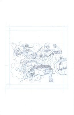 Pat Olliffe | Spiderman Vs Green Goblin - Disney/Marvel Storybook | Catskill Comics