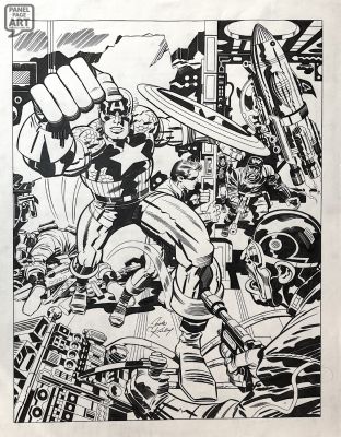 Jack Kirby - Captain America - Portfolio Plate