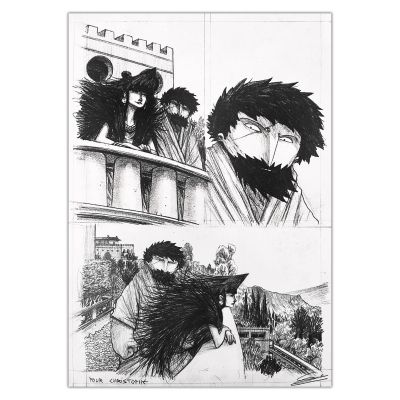 Edouard Cour - Herakles - planche originale 352
