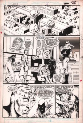 Bob Downs, Lou Manna | Infinity Inc #51 P.20 - Jsa - 1988 | Anthony’s Comic Book Art