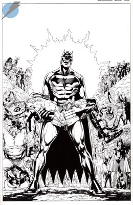 Ryan Sook - Batman/Deadpool Issue 1 Page Cover