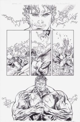 Jay Leisten | Marvel 1776 #5 - Bruce Banner / the Hulk - 2026 Signed Issue 5 Page 7 | Anthony’s Comic Book Art