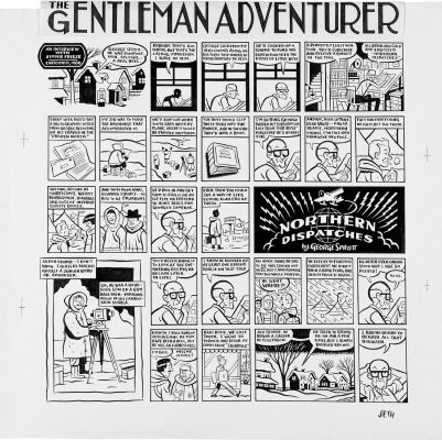 Seth - "The Gentleman Adventurer" Sunday Strip 10/29 2006, the New York Times Magazine | Cool Lines Art