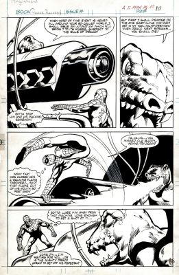 Dick Giordano, Rich Buckler, Terry Austin | Amazing Spider-Man Book And Record Set (Spider-Man: Invasion of the Dragonmen. Great Spidey Battle Page! Terry Austin Inks) 1973 | Romitaman