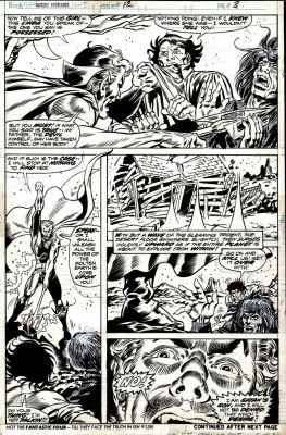 Frank Chiarmonte, Herb Trimpe - Marvel Spotlight #12 P 3 (Very First Full Son of Satan Appearance Issue & 1St Time He Mentions His Name! Spectacular Battle Page!) 1973