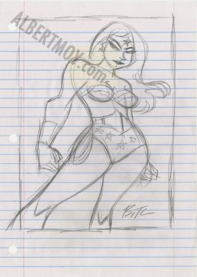 Bruce Timm | Loose Leaf- Wonder Woman- Rough Page 201 | Albert Moy