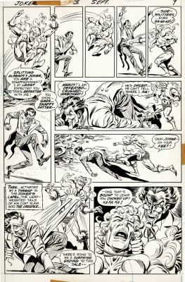 Ernie Chan, Jose Luis Garcia Lopez | The Joker #3 P 7 (Great Garcia-Lopez Inks! the Joker & the Creeper Battle in Every Panel!) 1975 | Romitaman