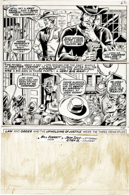 Bill Everett, Werner Roth | Western Gunfighters #6 P 9 (Bill Ewverett Inks!) 1971 | Romitaman