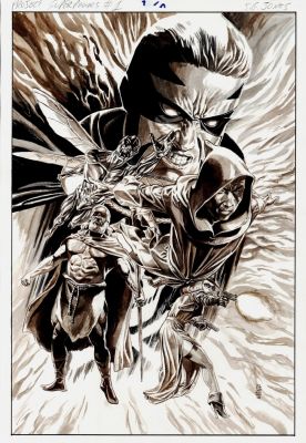 J.G. Jones - Project Superpowers #1 Cover (5 Great Golden Age Super Heroes:â Green Lama, Samson, Masquerade, Scarab, & the Black Terror!) 2018