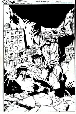 Steve Scott | The Power of Green #1 Cover (Gl Battling Solomon Grundy!) 2011 | Romitaman