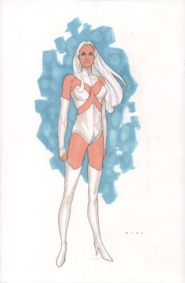 Phil Noto - Emma Frost Full Figure Color Commission - Signed