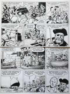 Gaty, Christian - Planche originale (p.18) - Barbe Rouge - La Guerre des Pirates (1997) | Catawiki