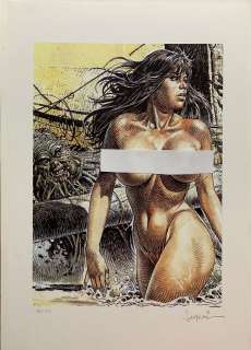 Paolo Serpieri, Paolo Eleuteri | Paolo Eleuteri Serpieri - Druuna - Serigraphy 69/115 ,Signed , 35 X 50 Cm , Zagreb / For Sale | ComicArtFans Classifieds